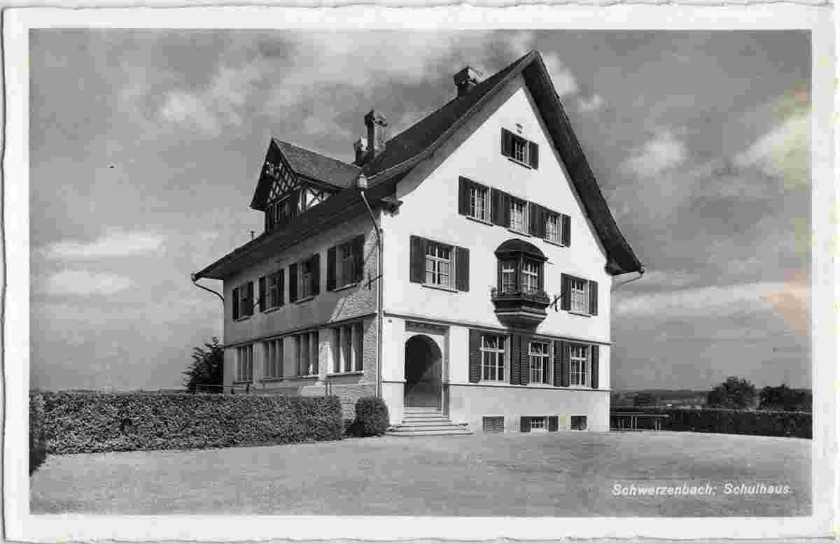 Schwerzenbach. Schulhaus, 1941