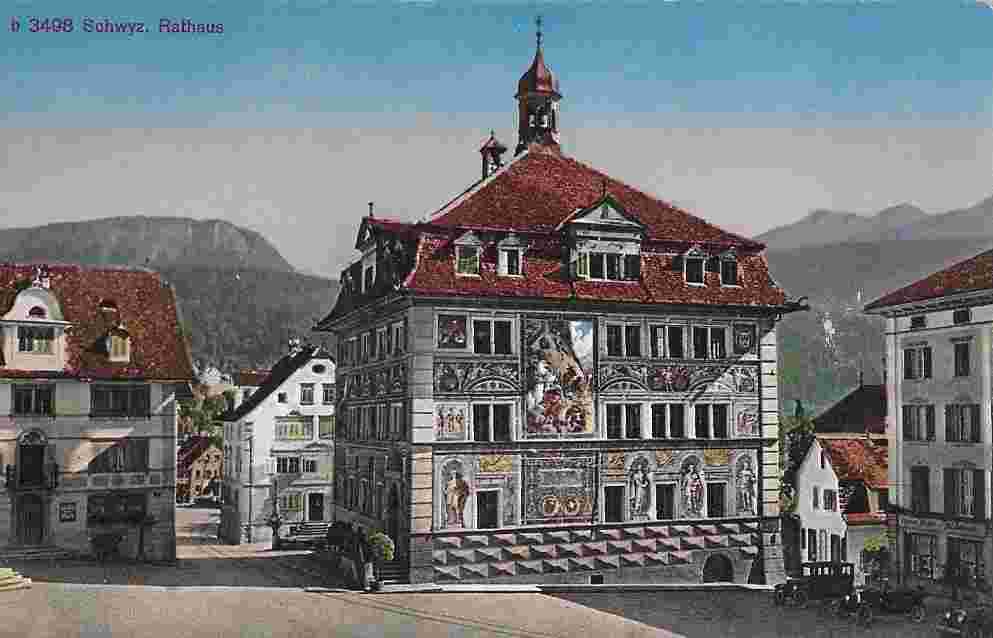Schwyz. Rathaus, um 1920