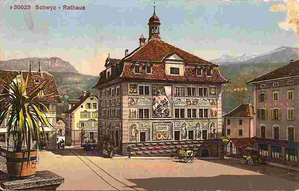 Schwyz. Rathausplatz