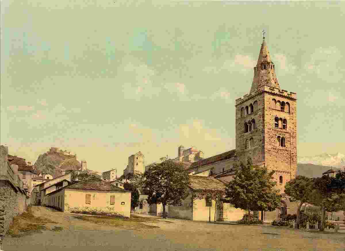 Sitten. La Cathédrale de Sion, vers 1890