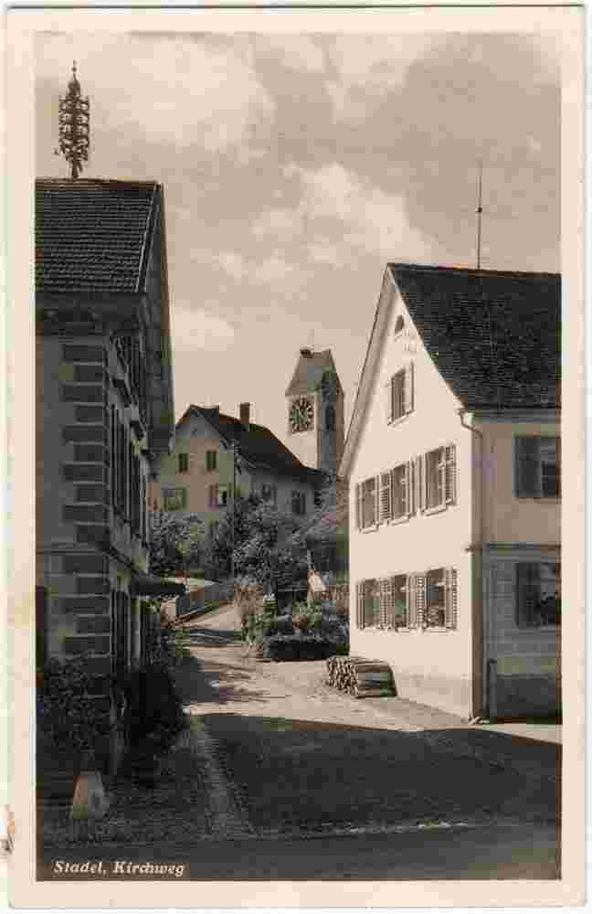 Stadel bei Niederglatt. Kirchweg, 1928
