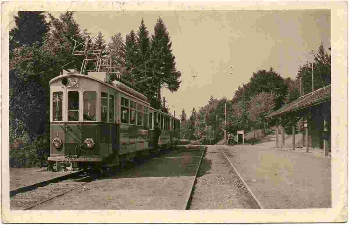 Stallikon. Uetliberg - Bahn Station Uto Kulm, 1923