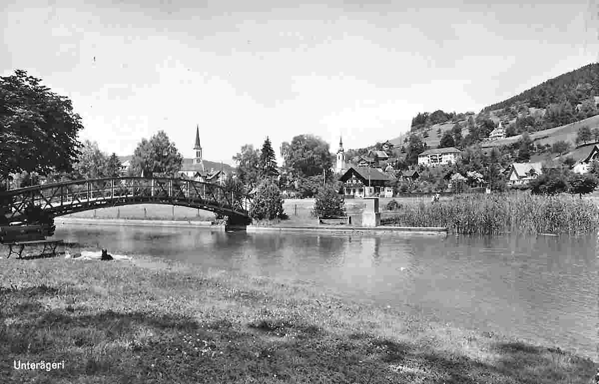 Unterägeri. Bogenbrücke über die Lorze, 1961