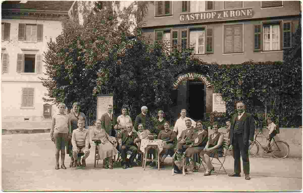Unterägeri. Gasthof zur Krone, 1930