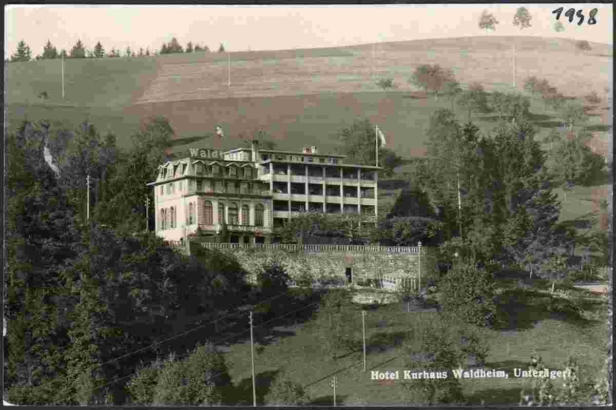 Unterägeri. Hotel Kurhaus Waldheim, 1948