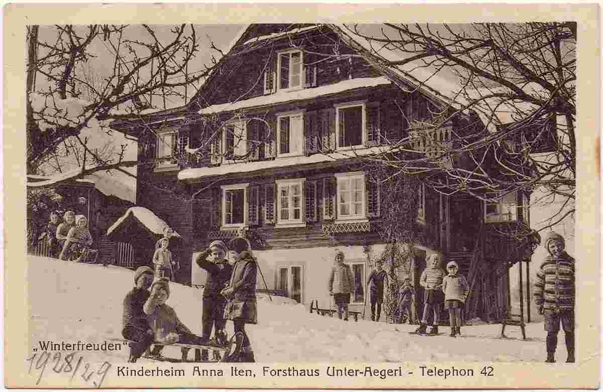 Unterägeri. Kinderheim Anna Iten, um 1910