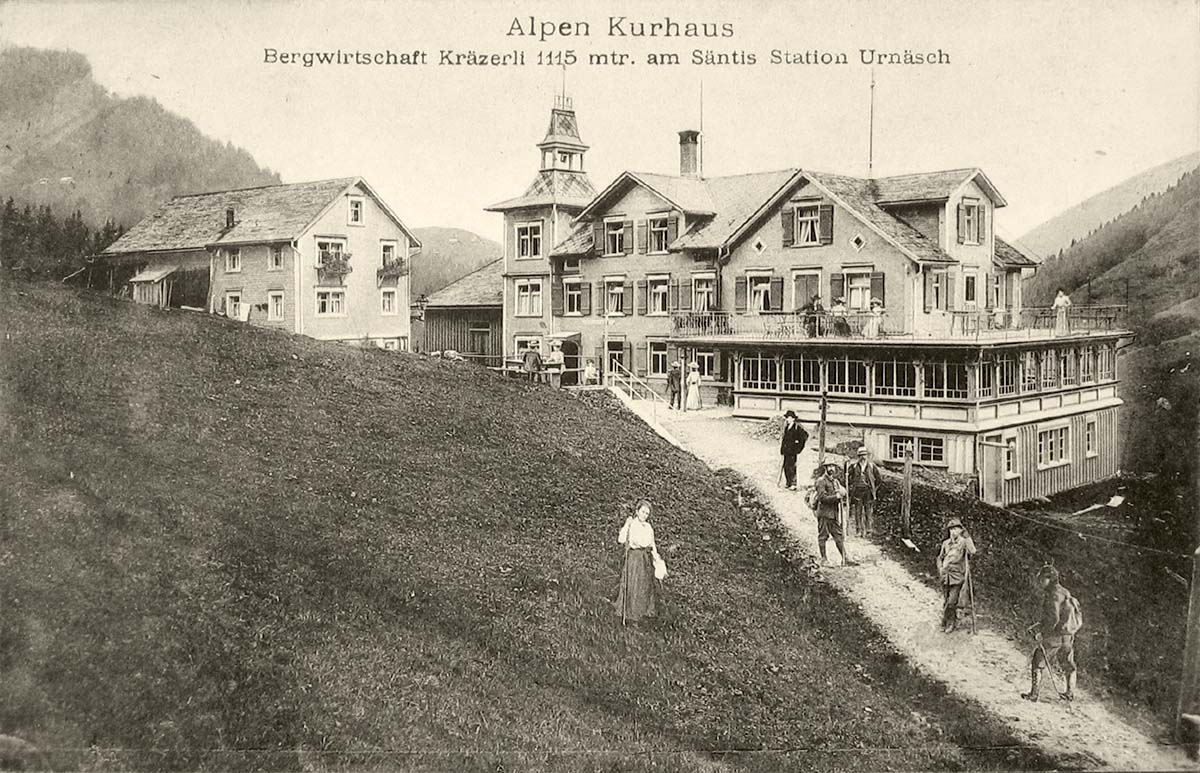 Alpen Kurhaus 'Kräzerli' am Säntis, Station Urnäsch