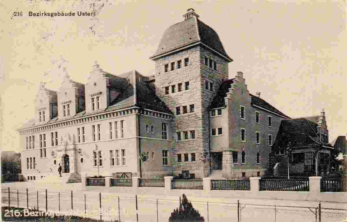 Uster. Bezirksgebäude, 1917