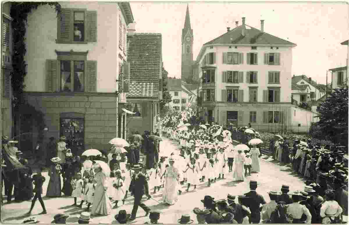Uster. Festumzug Jugendfest, 1905