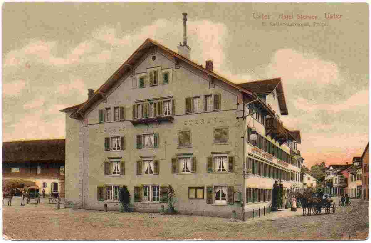 Uster. Gasthof zum Sternen von E. Keller, 1907