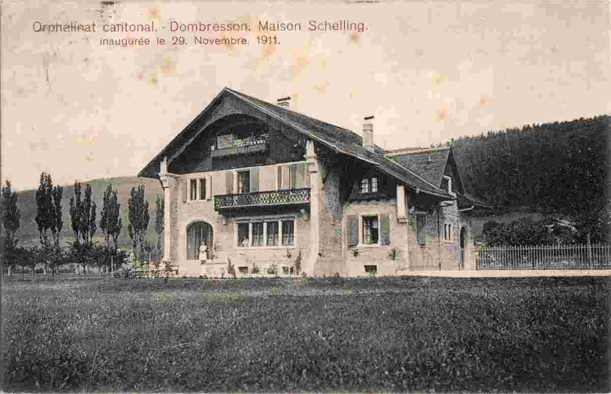 Val-de-Ruz. Dombresson - Maison Schelling (inauguree le 29. Nov. 1911), 1912