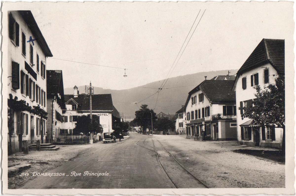 Val-de-Ruz. Dombresson - Rue Principale, 1946