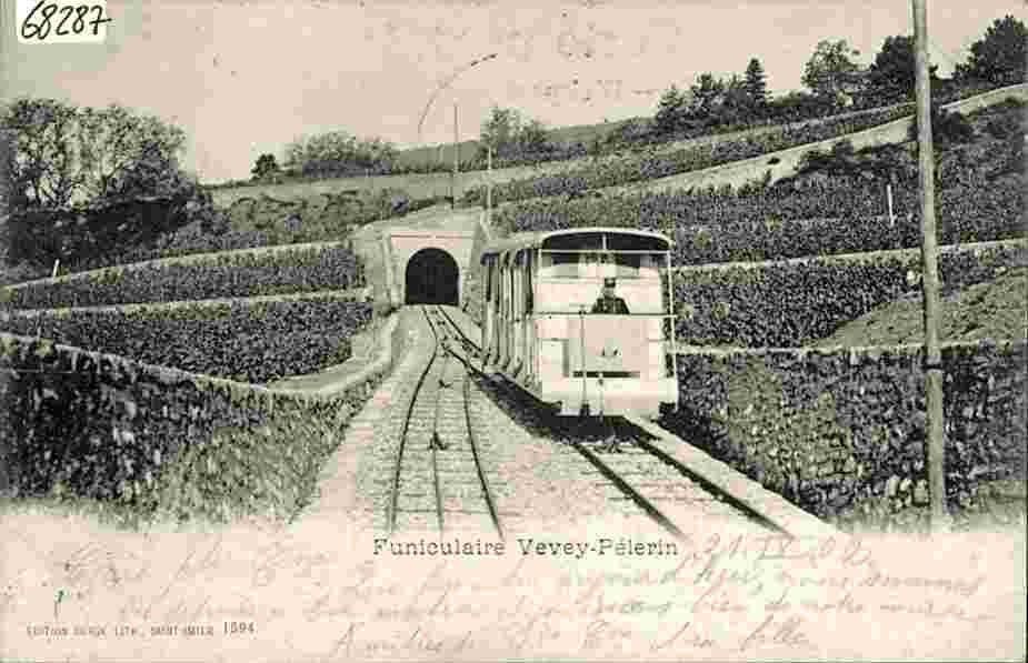 Vevey. Funiculaire Vevey - Mont-Pèlerin