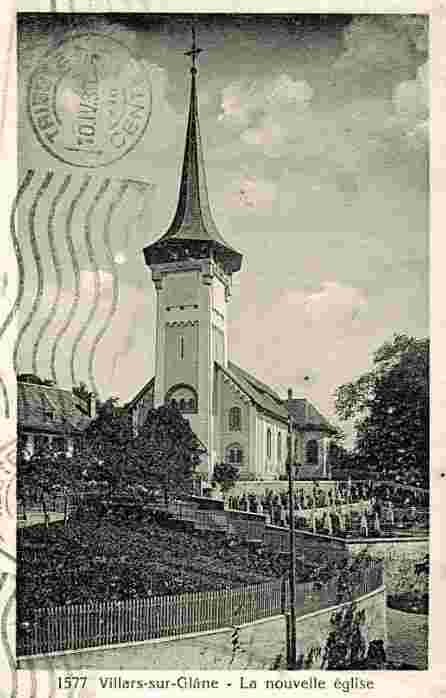 Villars-sur-Glâne. La nouvelle l'Église, 1936