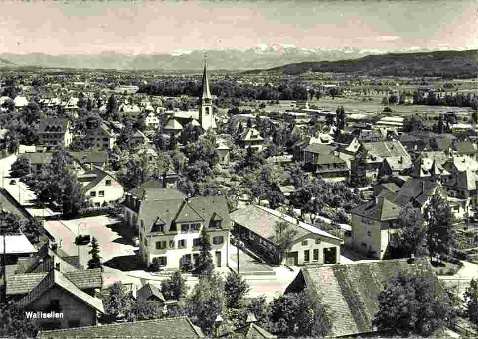 Wallisellen. Panorama der Stadt