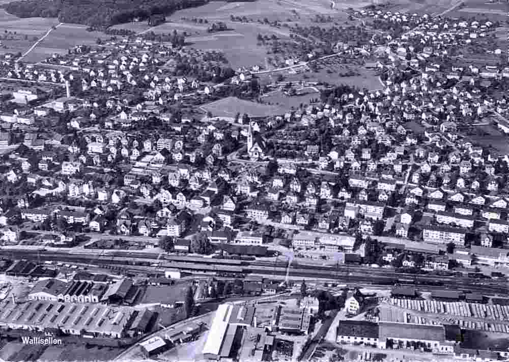 Wallisellen. Panorama der Stadt