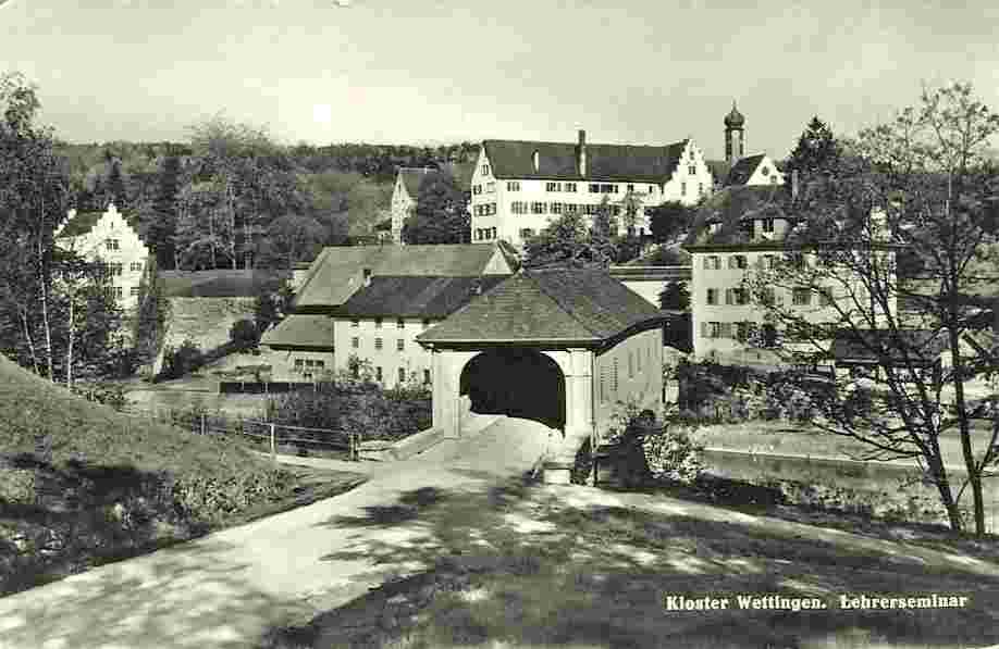 Wettingen. Lehrerseminar, Gedeckte Brücke, 1958