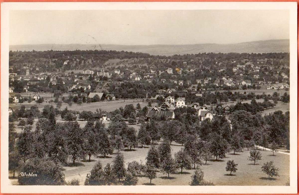 Blick auf Wohlen bei Bern, 1929