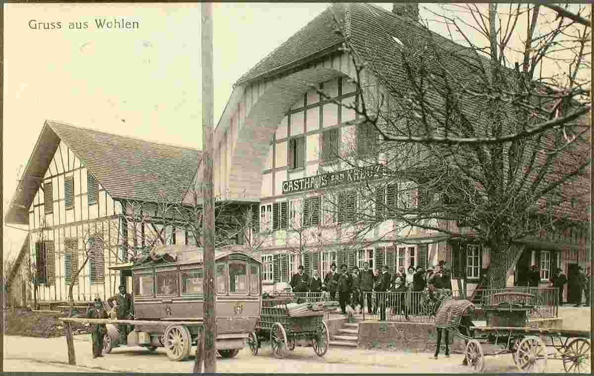 Wohlen bei Bern. Gasthaus zum Kreuz, 1921