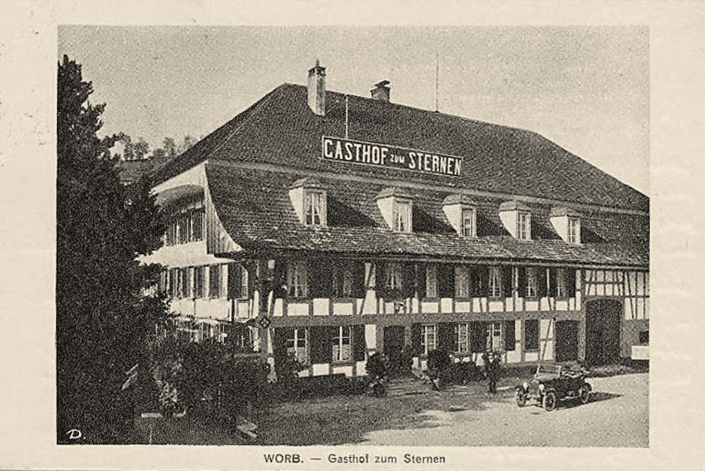 Worb. Gasthaus zum Sternen, 1923