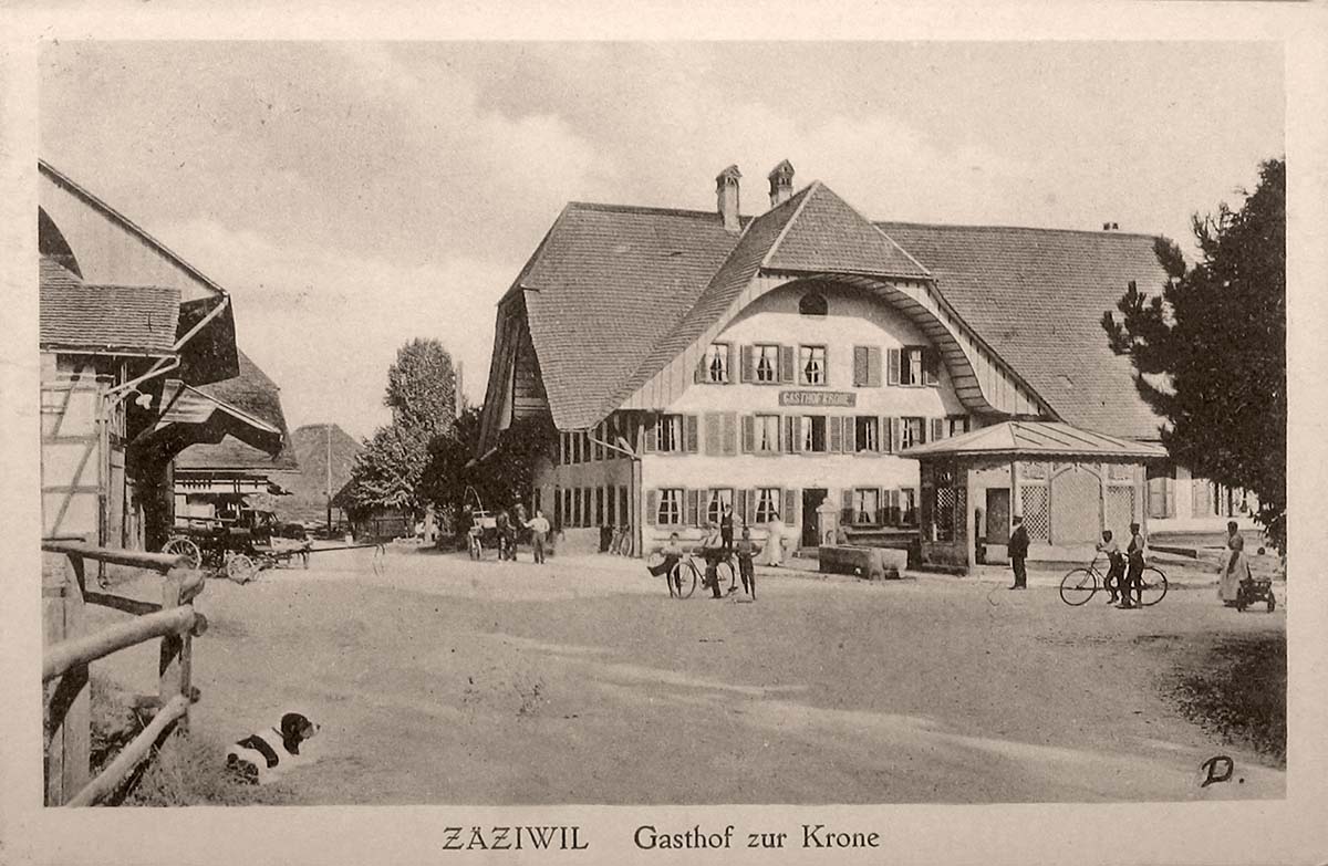 Zäziwil. Gasthof zur Krone, 1923