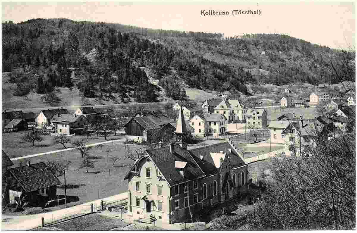 Zell. Panorama von Kollbrunn, um 1910