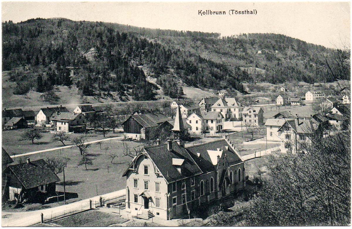 Zell. Panorama von Kollbrunn, um 1910