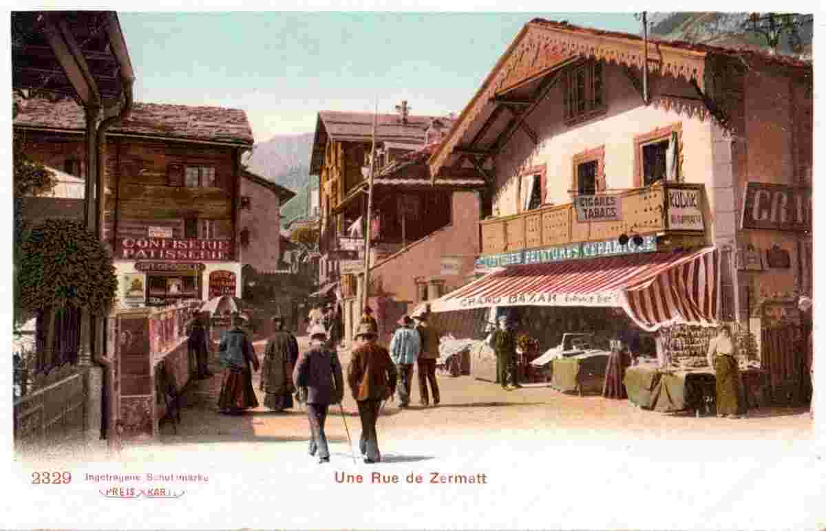 Zermatt. Grand Bazar, Confiserie
