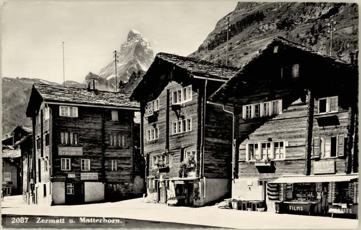 Zermatt. Matterhorn - Handlung, Hôtel Graven, Bazar