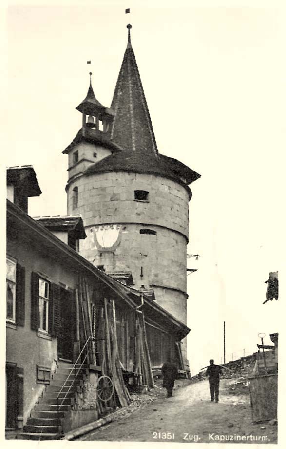 Zug. Kapuzinerturm, um 1930