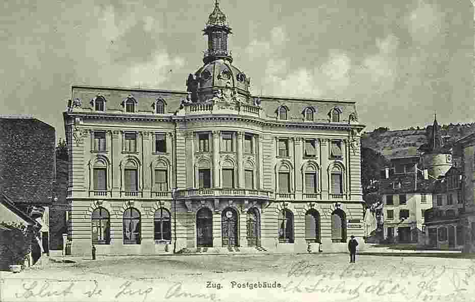 Zug. Postgebäude, 1905