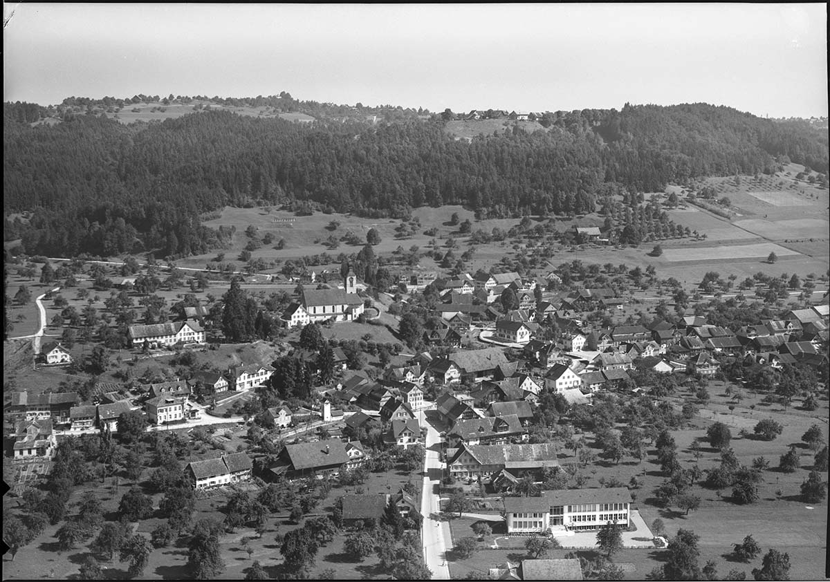 Zuzwil (SG). Panorama von Zuzwil, 1954