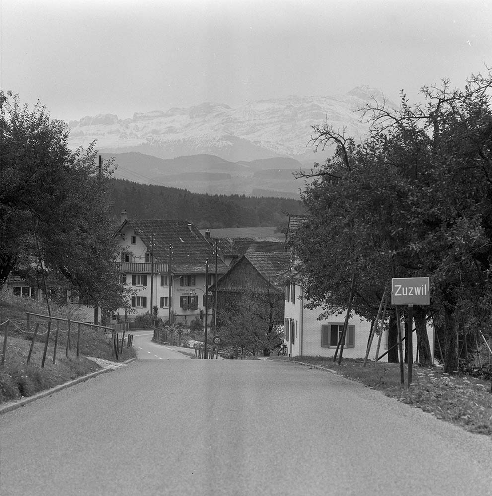 Zuzwil (SG). Panorama von Zuzwil, 1964