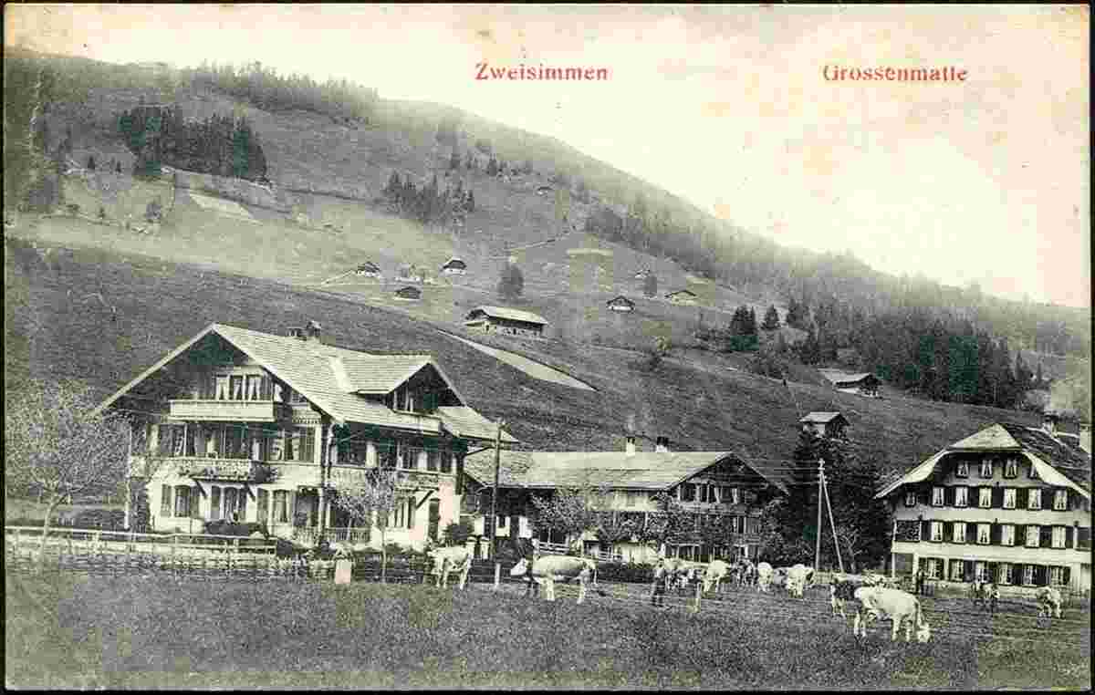 Zweisimmen. Grossenmatte, 1906