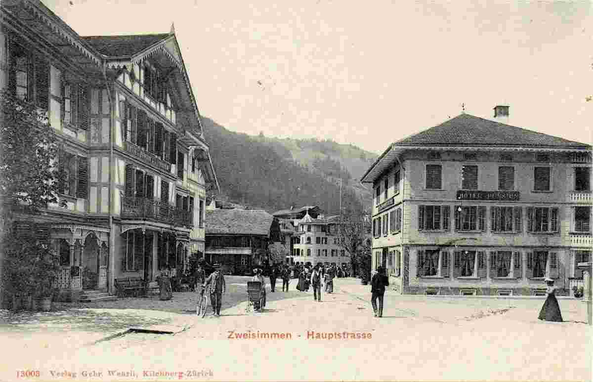 Zweisimmen. Hauptstraße, 1903