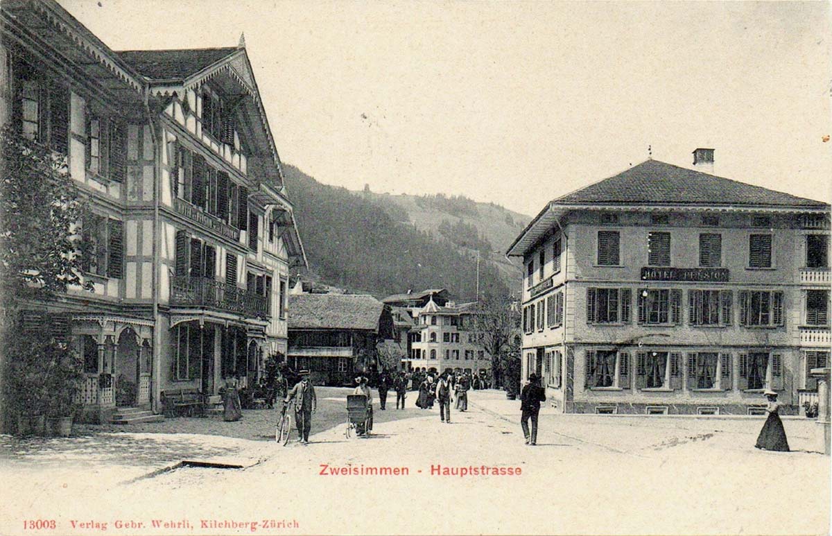 Zweisimmen. Hauptstraße, 1903