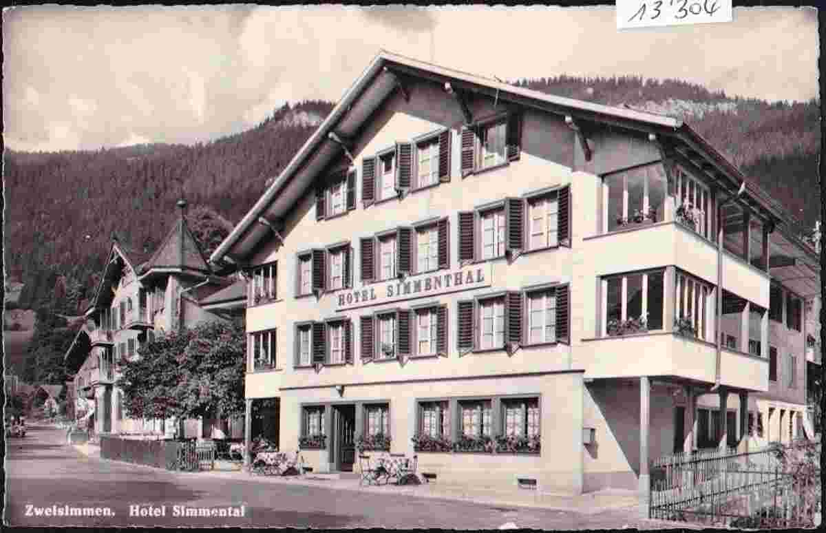Zweisimmen. Hotel Simmenthal, 1955